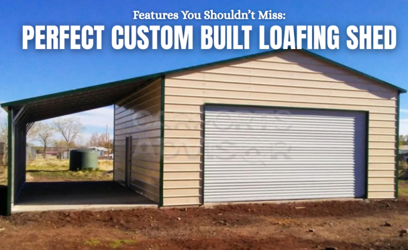custom built loafing shed
