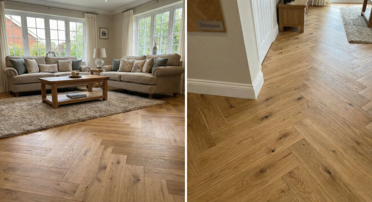 herringbone flooring