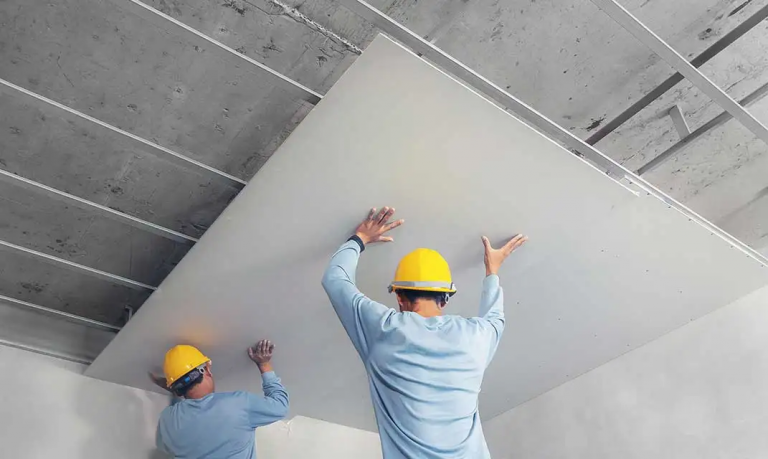 acoustic plasterboard ceiling